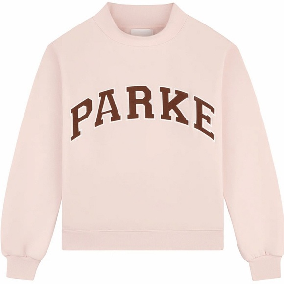 Parke Blush Sweatshirt with Chocolate Lettering - Picture 4 of 4